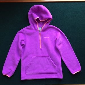 Girls Columbia fleece hoodie size S (8)